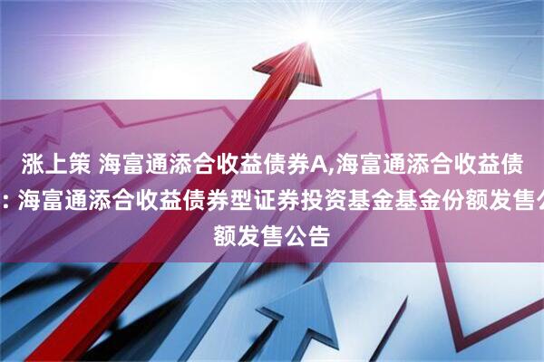 涨上策 海富通添合收益债券A,海富通添合收益债券C: 海富通添合收益债券型证券投资基金基金份额发售公告
