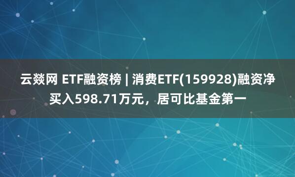 云燚网 ETF融资榜 | 消费ETF(159928)融资净买入598.71万元，居可比基金第一