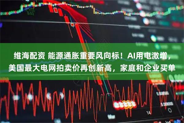 维海配资 能源通胀重要风向标!AI用电激增,美国最大电网拍卖价再创新高,家庭和企业买单